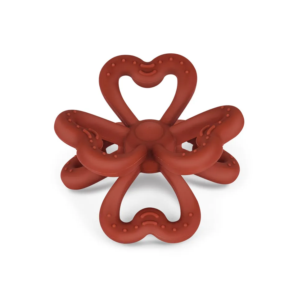 haakaa-silicone-clover-teether-6-leaf-design-1-pack image 1