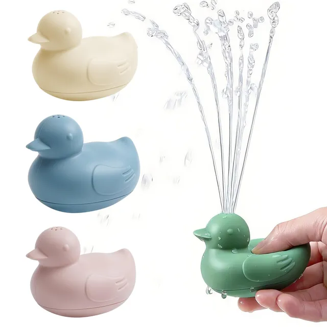 haakaa-dinky-splash-duck-silicone-baby-bath-toy-detachable-mold-free-food-grade- image 1