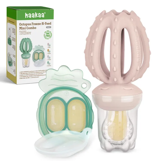 haakaa-octopus-silicone-baby-food-feeder-freezer-nibble-tray-combo-bpa-free-self image 1