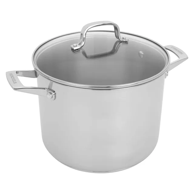 henckels-specialties-8-5-qt-pasta-pot-with-lid-and-strainers-stainless-steel image 1