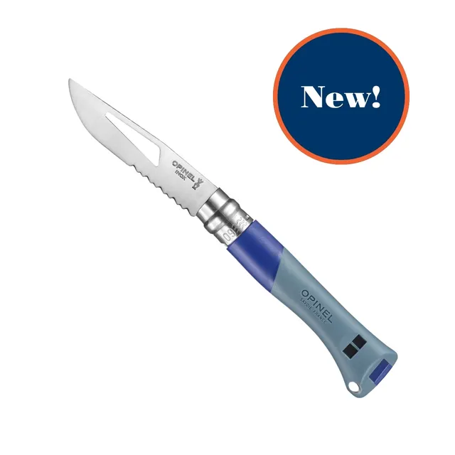 opinel-no-09-ocean-folding-knife-marine-grade-with-marlinspike-whistle image 1