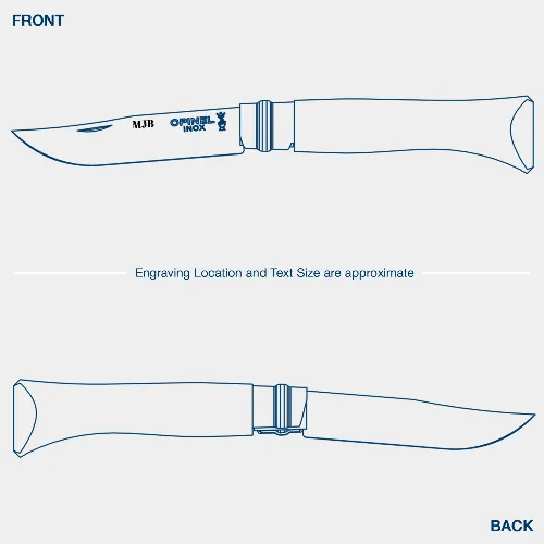 opinel-no-08-stainless-steel-folding-knife-with-sheath-classic-design image 1