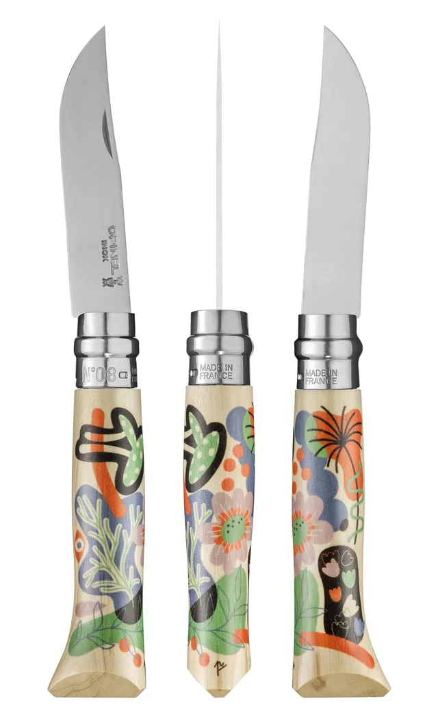 opinel-no-08-limited-edition-nature-series-folding-knife-honor-artist-designed-h image 1