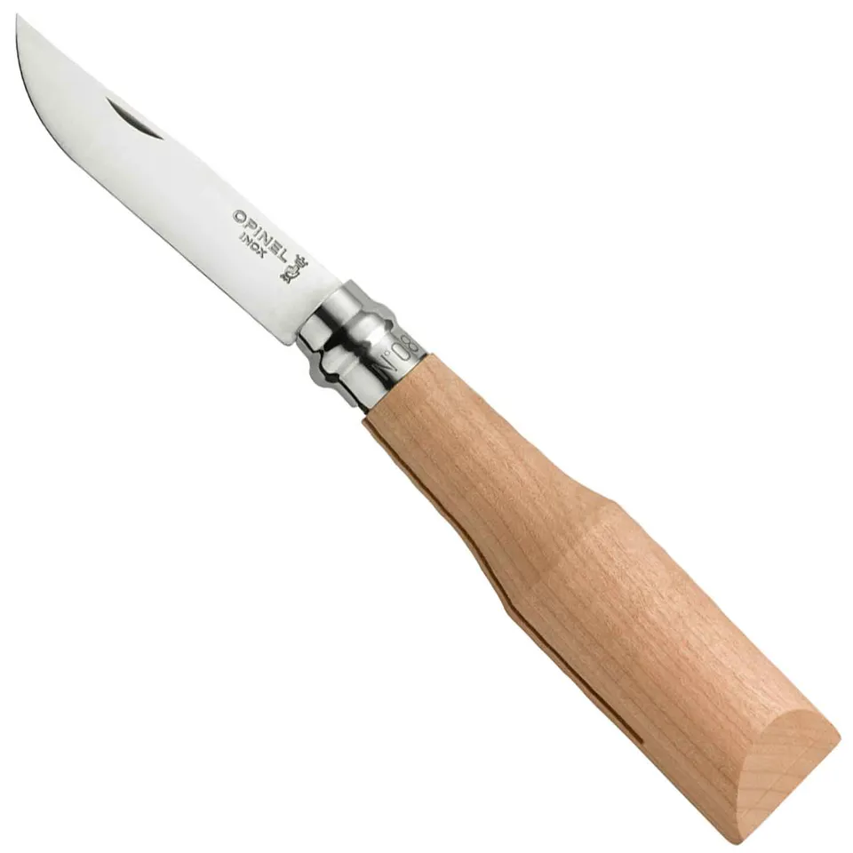opinel-no-08-raw-cherry-wood-folding-knife-ebauche image 1