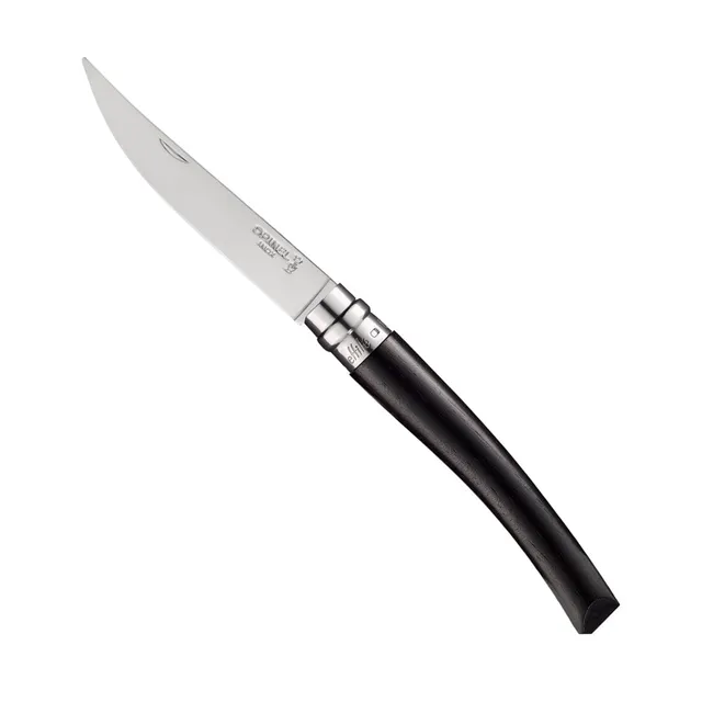 opinel-no-10-effil-stainless-steel-slim-folding-knife-ebony-handle image 1
