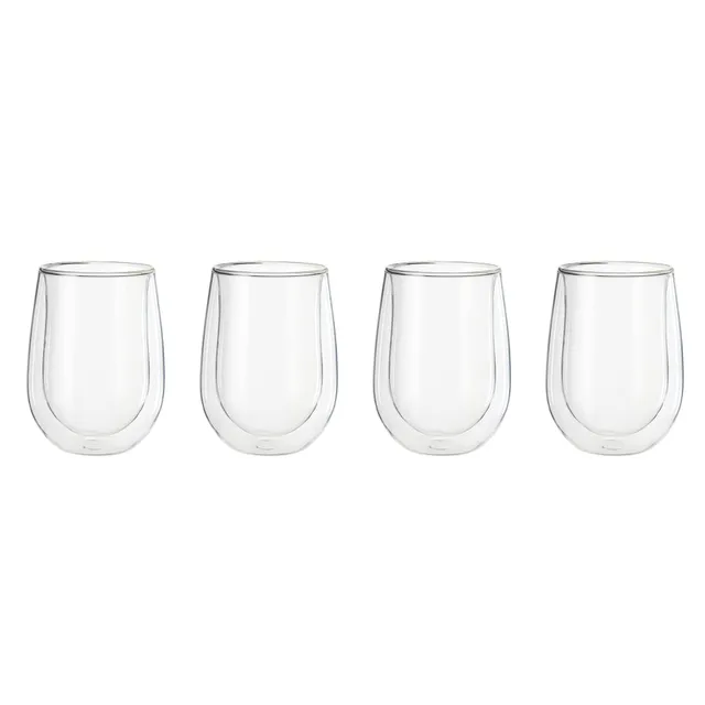 miyabi-henckels-cafe-roma-4-piece-double-wall-glass-stemless-white-wine-glass-se image 1