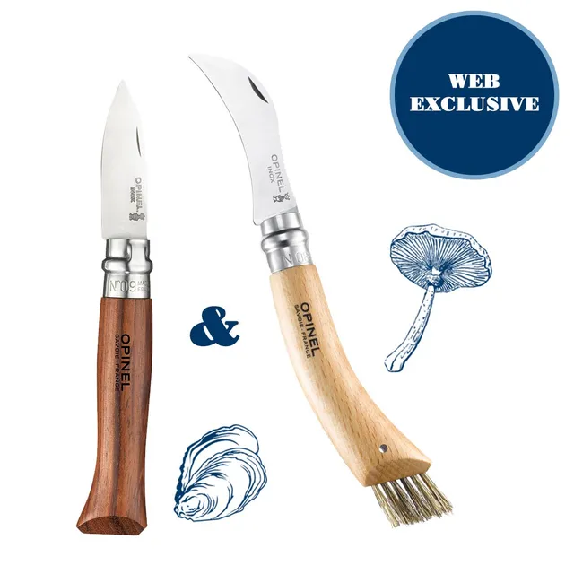 opinel-surf-turf-kit-no-08-mushroom-knife-no-09-oyster-knife image 1