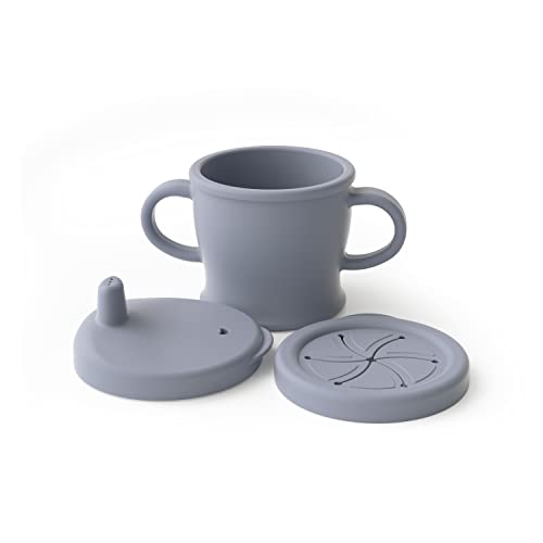 haakaa-sip-n-snack-cup-2-in-1-sippy-cup-snack-container-drop-proof-9-oz-grey image 8