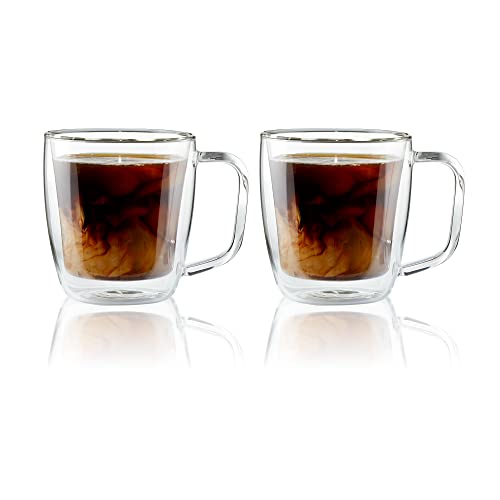 henckels-cafe-roma-2-piece-double-wall-glassware-set-12oz-coffee-mugs image 5