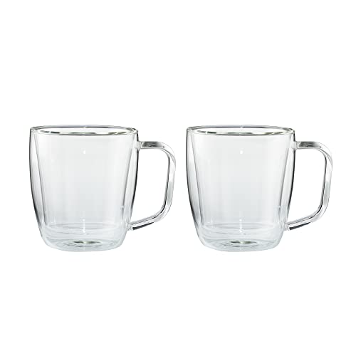 henckels-cafe-roma-2-piece-double-wall-glassware-set-12oz-coffee-mugs image 8