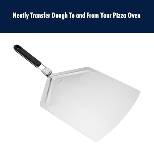 henckels-bbq-stainless-steel-pizza-peel-foldable-long-handle-pizza-turner-for-ou image 7