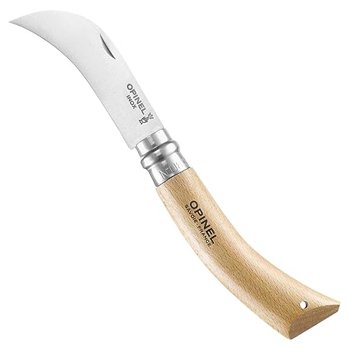 opinel-no-8-pruning-folding-knife-stainless-steel-yatagan-blade-beechwood-handle image 4