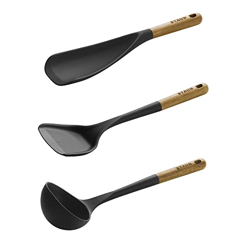 staub-silicone-with-wood-handle-3-piece-cooking-utensil-set-matte-black-bpa-free image 8
