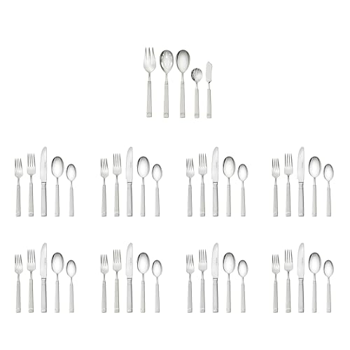 henckels-joy-45-piece-stainless-steel-flatware-set-18-10-steel-forged-knives-lus image 7