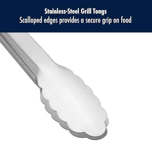 miyabi-by-henckels-bbq-stainless-steel-grill-tongs-18-8-steel-soft-grip-handles- image 7