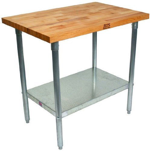 john-boos-jns16-maple-top-work-table-with-galvanized-steel-base-and-adjustable-s image 4