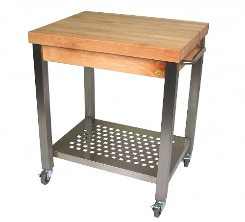 john-boos-cucina-americana-technica-kitchen-cart-with-butcher-block-top-30-x-24- image 4