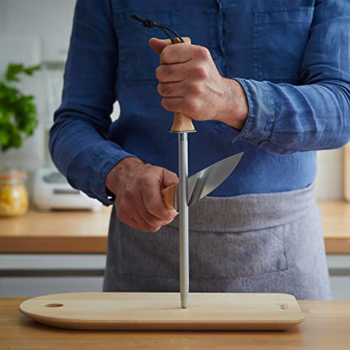 opinel-10-inch-honing-steel-sharpening-rod-with-beech-wood-handle-and-leather-la image 7