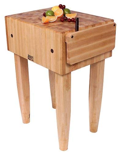 john-boos-pca1-18x18x10-maple-butcher-block-with-knife-holder-barn-red-legs image 6