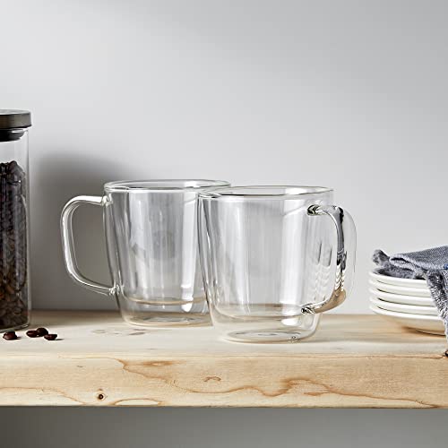 henckels-cafe-roma-2-piece-double-wall-glassware-set-12oz-coffee-mugs image 7
