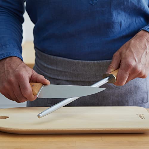 opinel-10-inch-diamond-coated-steel-sharpening-rod-with-beech-wood-handle-and-le image 8