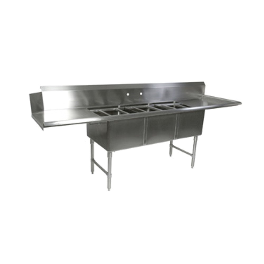 john-boos-dt3b18244-2d24r-clean-dishtable-with-potsinks-right-and-left-drainboar image 1