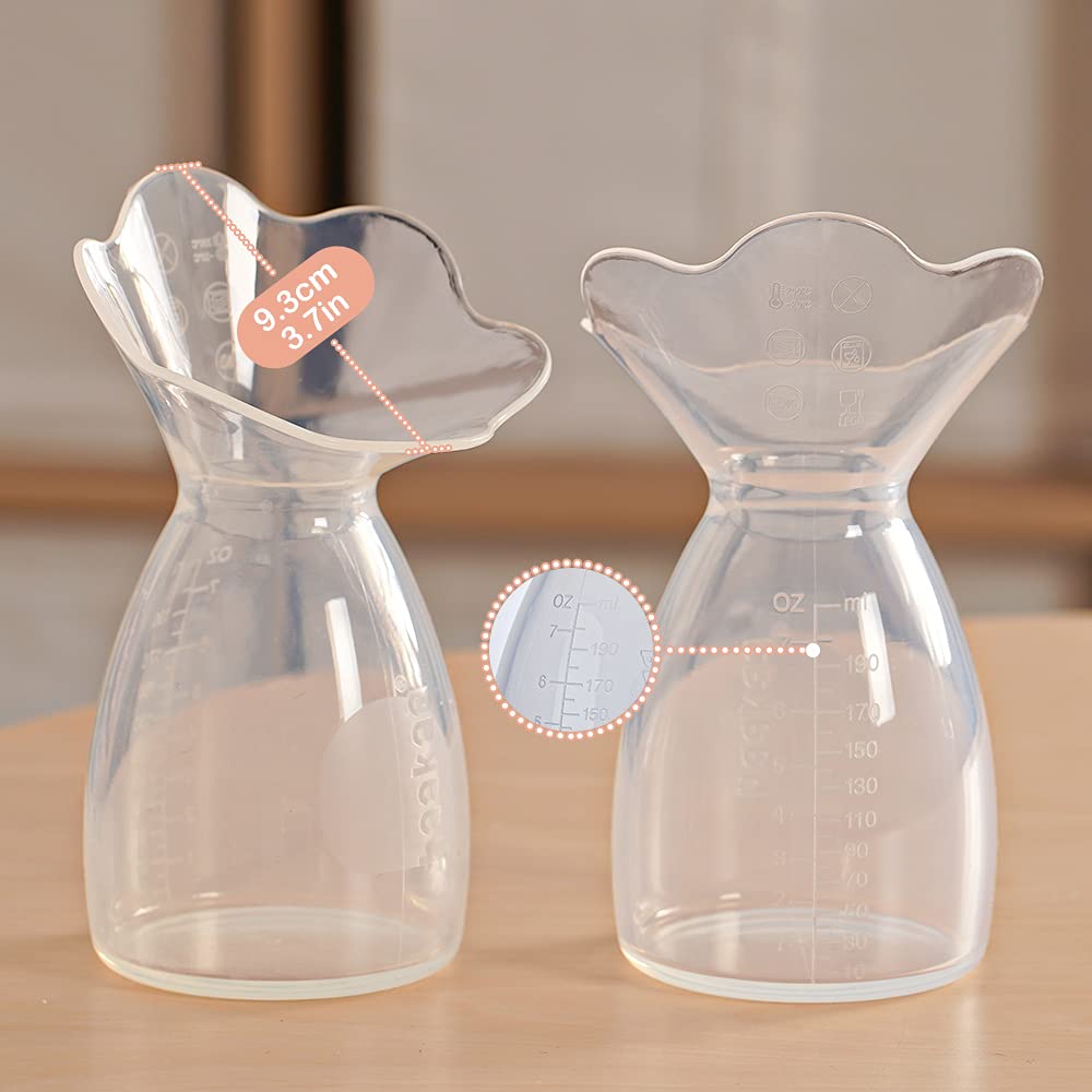 haakaa-manual-breast-pump-petal-silicone-with-flower-stopper-strap-7oz-200ml image 3