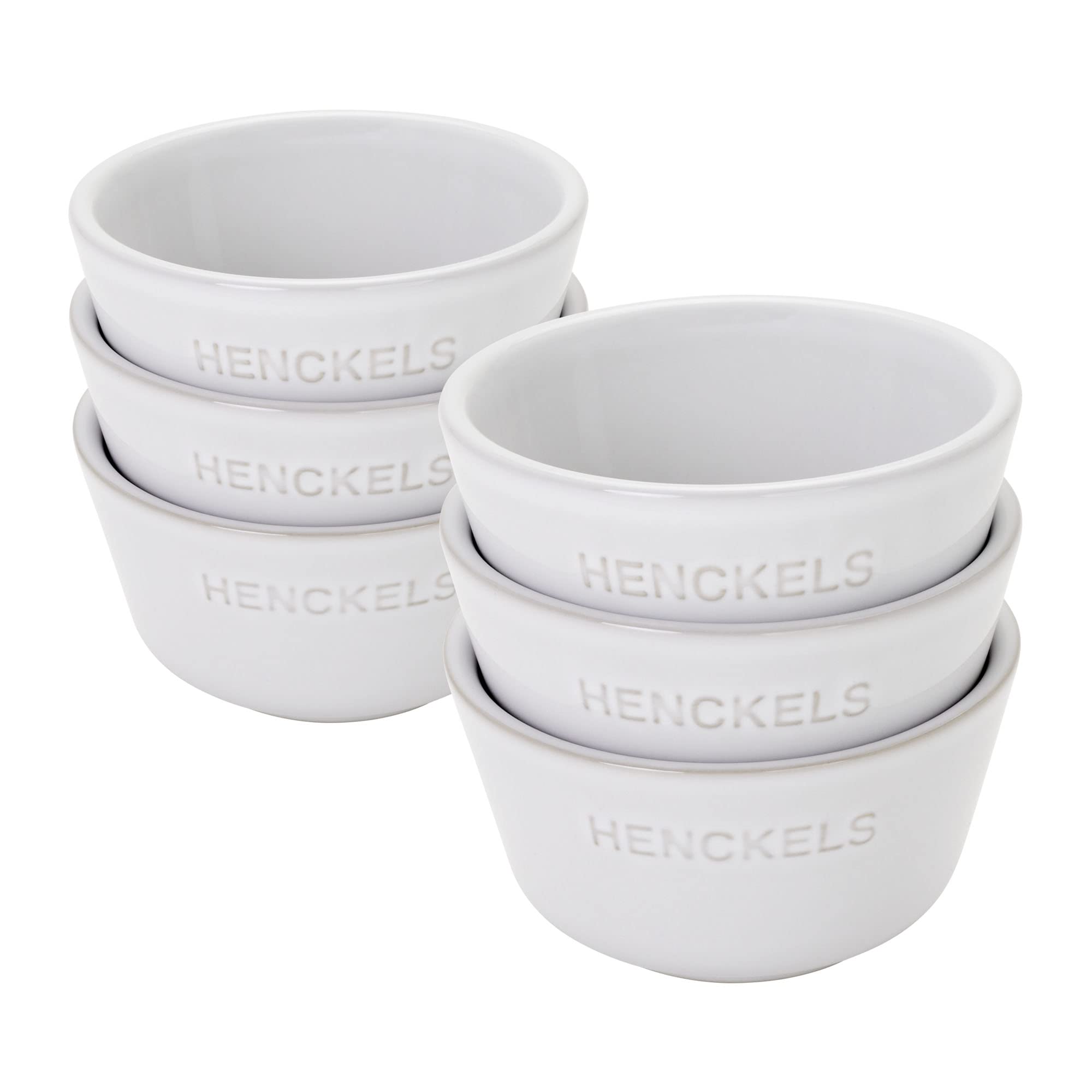 henckels-ceramic-6-piece-round-ramekin-set-white-7-ounce image 1