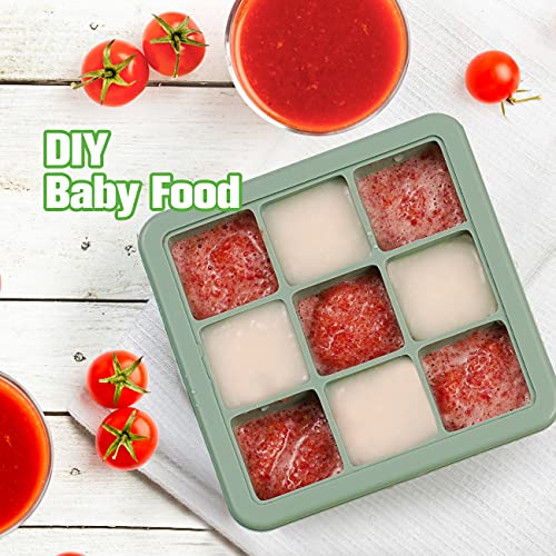 haakaa-silicone-freezer-tray-with-lid-for-baby-food-breast-milk-storage-9-x-1-2- image 8