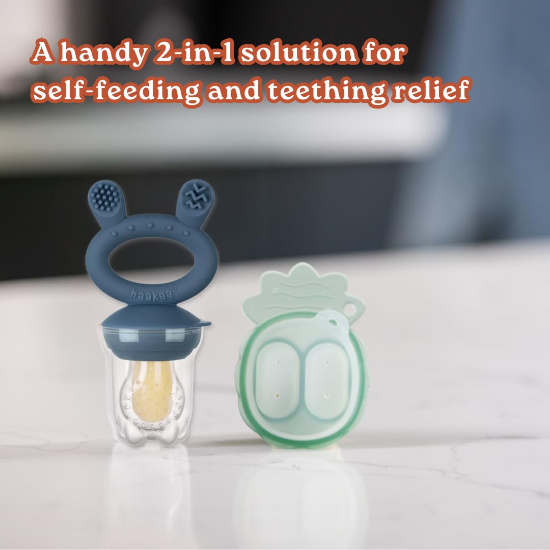 haakaa-freeze-n-feed-mini-combo-silicone-food-feeder-mini-nibble-tray-for-baby-s image 2