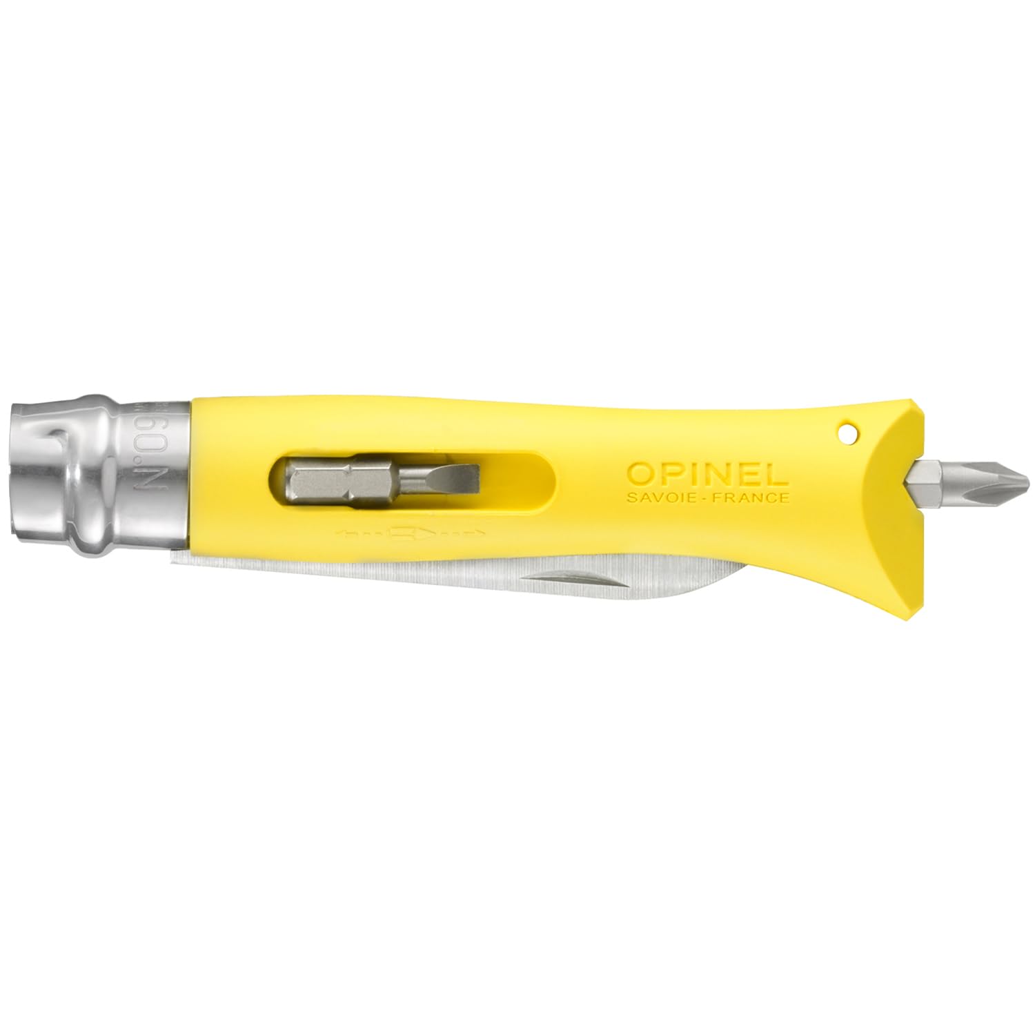 opinel-no-09-diy-stainless-steel-folding-knife-and-multi-tool-with-wire-stripper image 2