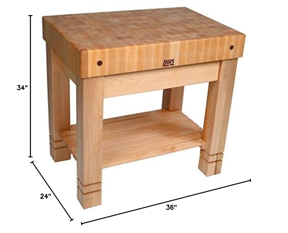john-boos-homestead-block-kitchen-work-table-36-w-x-24-d-x-34-h-black-end-grain- image 2