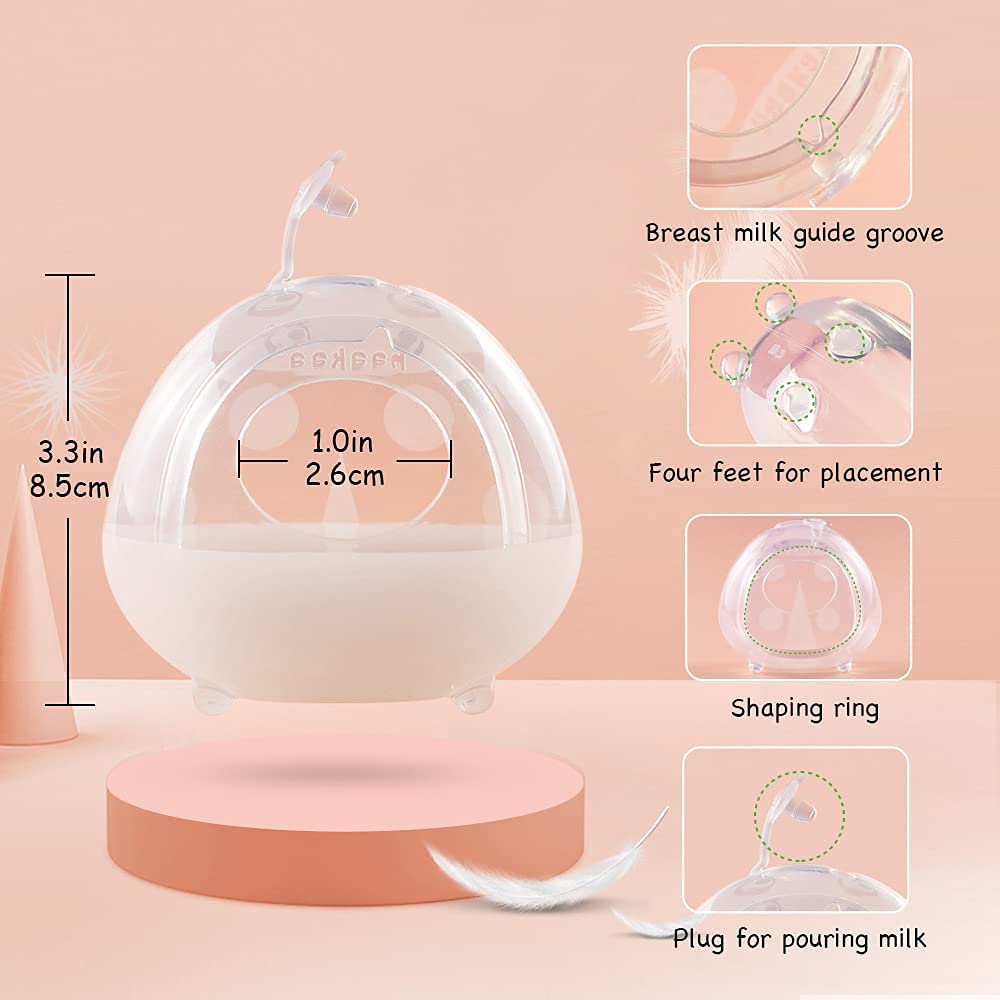 haakaa-150ml-manual-breast-pump-with-flower-stopper-75ml-ladybug-milk-collector- image 6