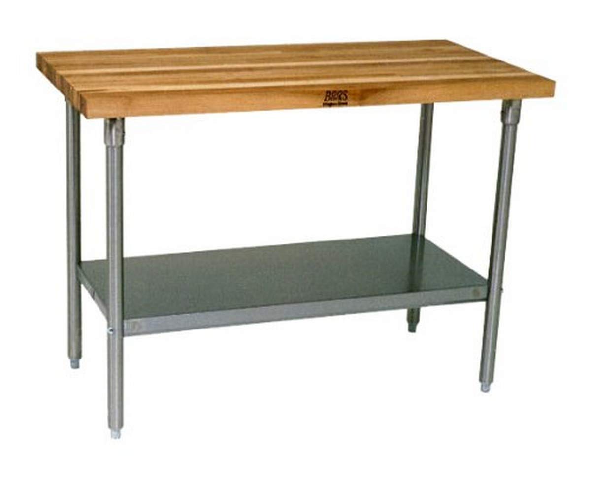 john-boos-hns01-maple-top-work-table-with-galvanized-base-36-x-24 image 1