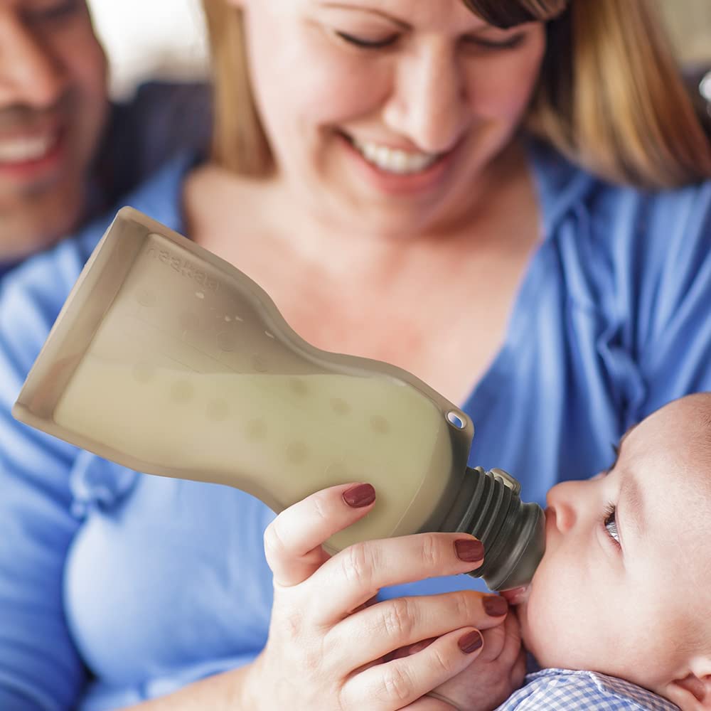 haakaa-silicone-baby-food-pouches-breast-milk-storage-bag-with-silicone-nipple-c image 7