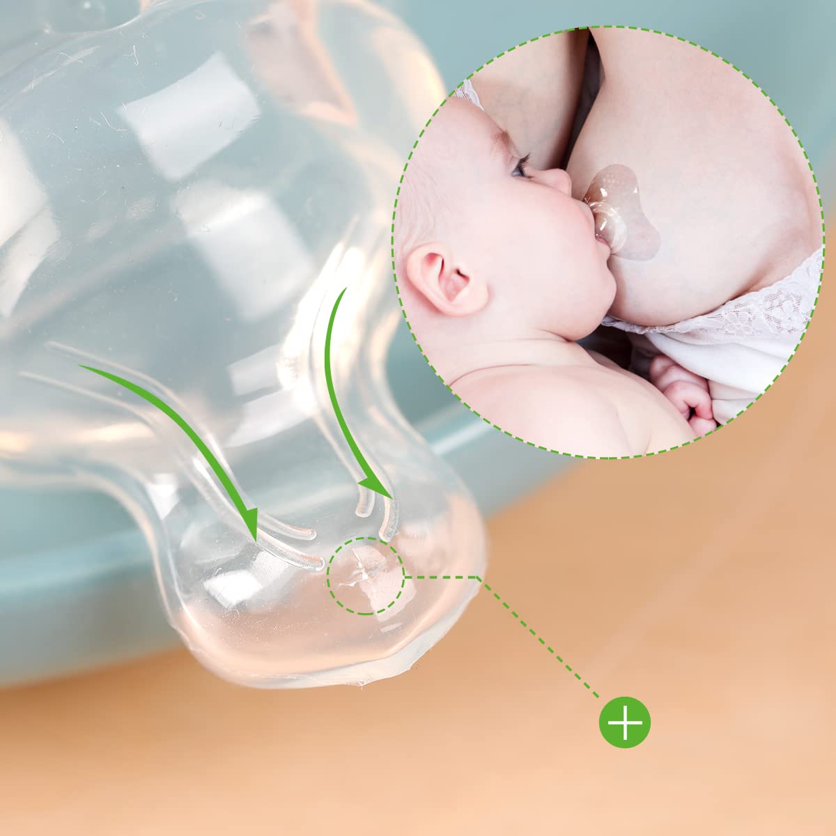 haakaa-nipple-shield-orthodontic-teat-for-breastfeeding-triangle-base-1pk image 3