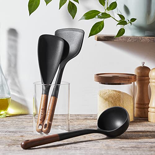 staub-silicone-with-wood-handle-3-piece-cooking-utensil-set-matte-black-bpa-free image 7