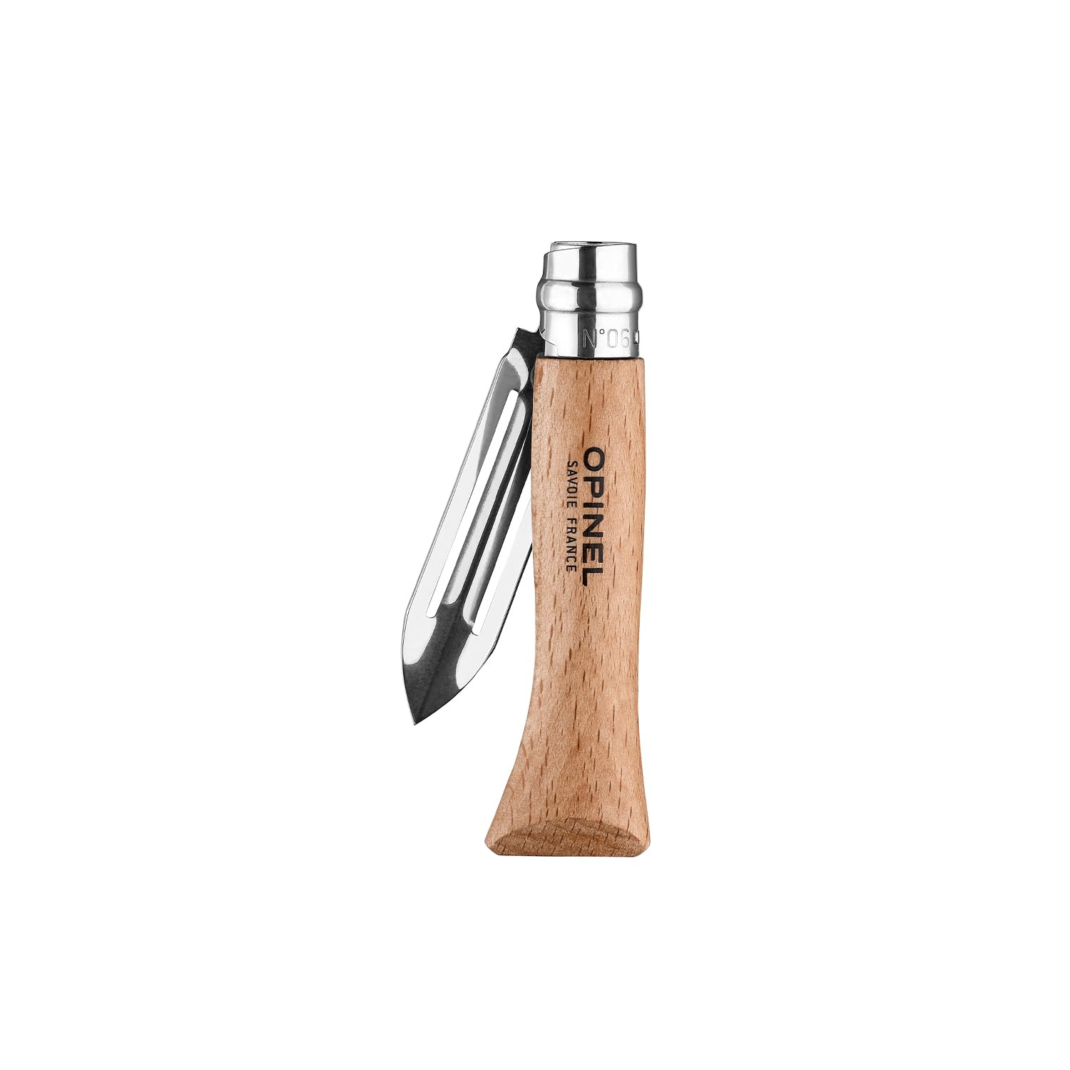 opinel-no-6-folding-peeler-compact-stainless-steel-outdoor-camp-kitchen-and-picn image 8
