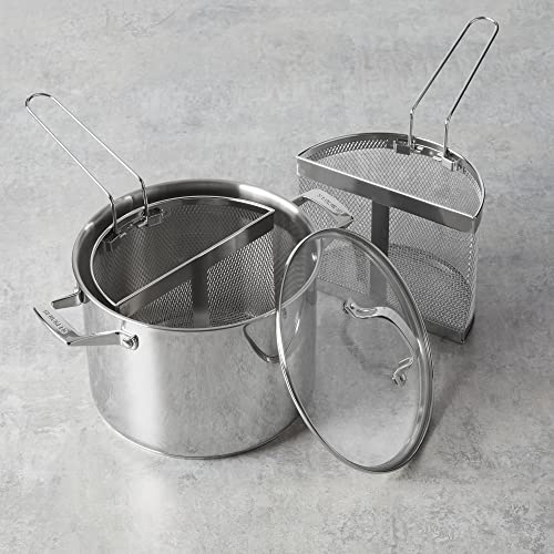 henckels-specialties-8-5-qt-pasta-pot-with-lid-and-strainers-stainless-steel image 8