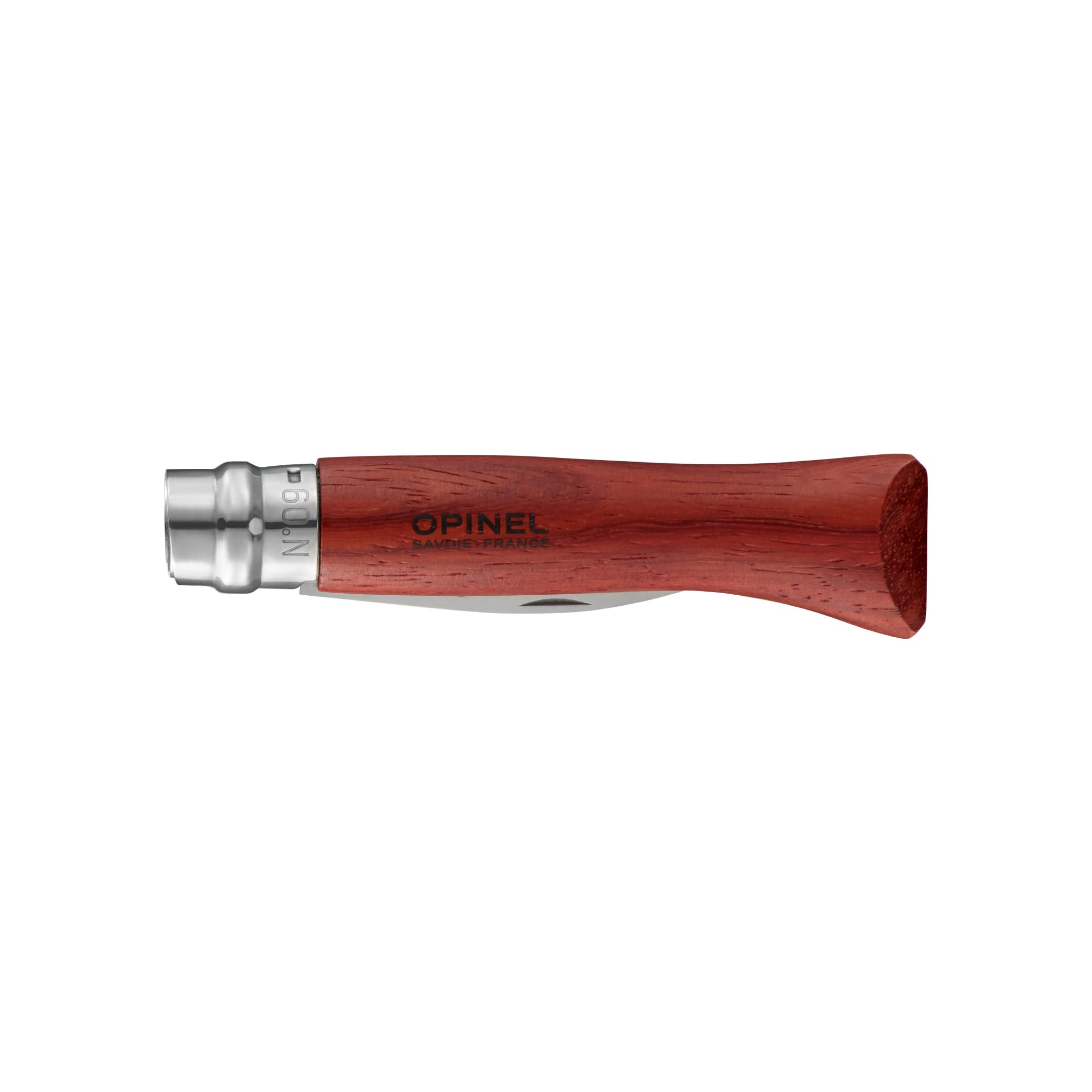 opinel-no-09-stainless-steel-folding-oyster-shellfish-knife-with-padouk-handle image 2