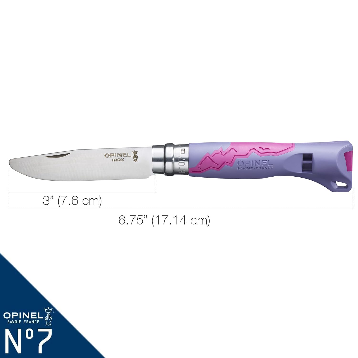 opinel-outdoor-junior-no-07-stainless-steel-folding-knife-with-safety-rounded-ti image 3