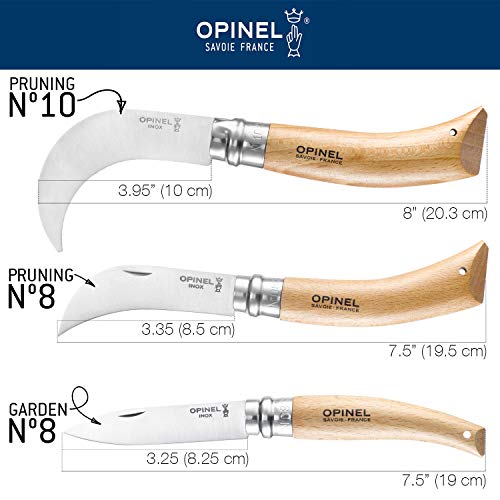 opinel-no-10-pruning-folding-knife-stainless-steel-yatagan-blade-beechwood-handl image 8