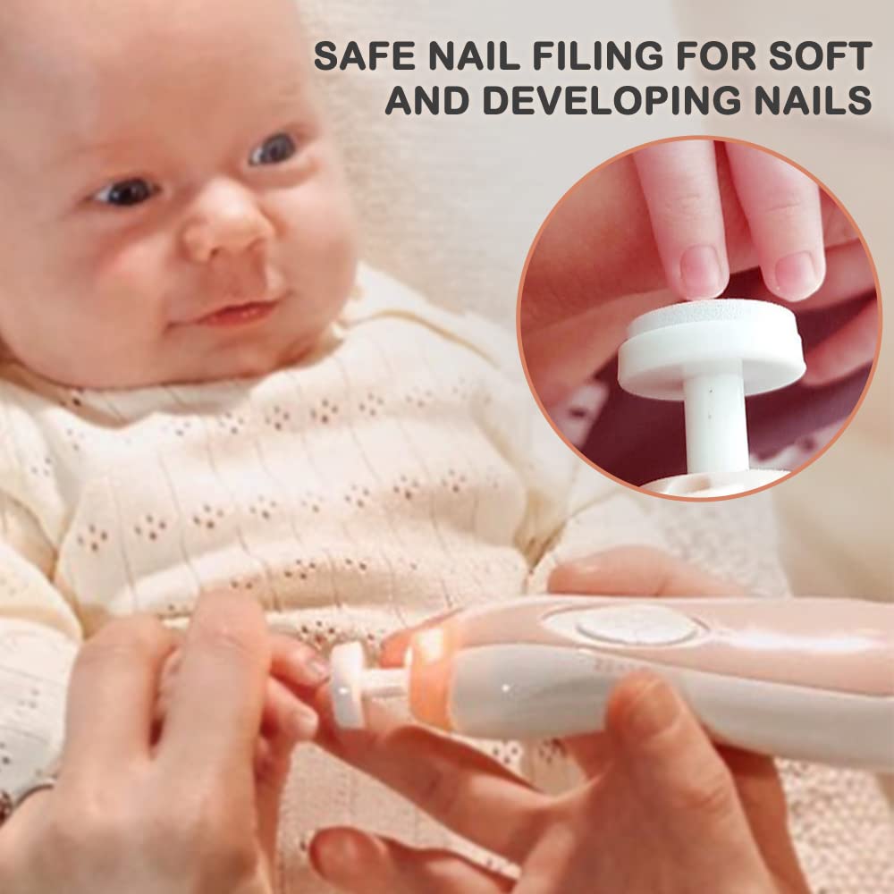 haakaa-electric-baby-nail-trimmer-wooden-baby-hair-brush-set image 3