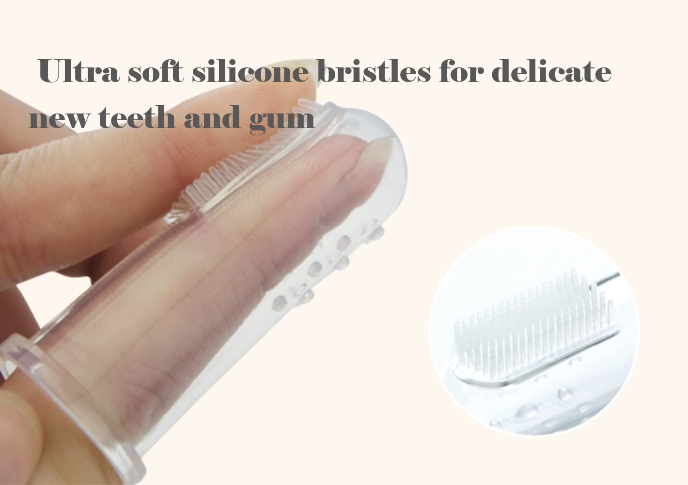 haakaa-silicone-baby-finger-toothbrush-set-2-pack-s-l-with-storage-case-360-bris image 2