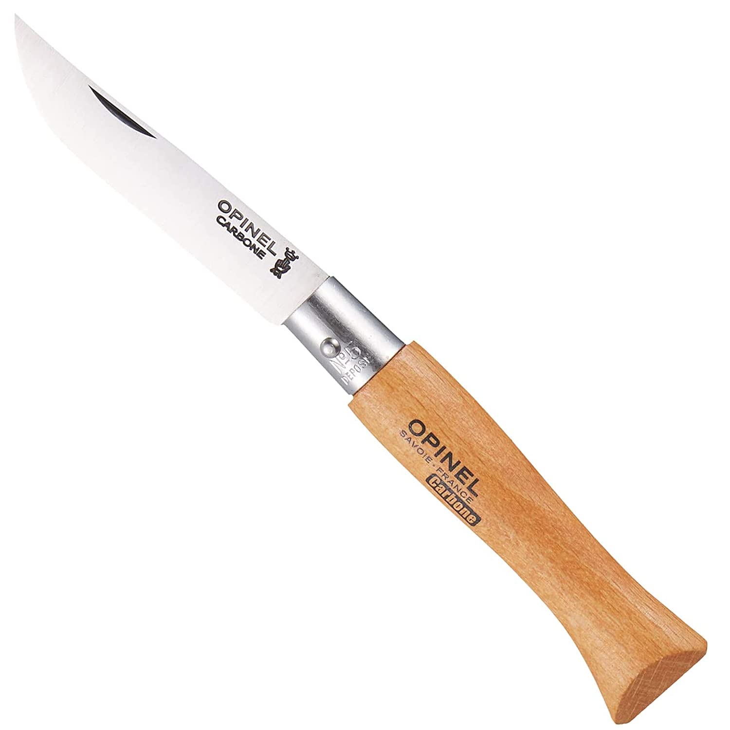opinel-no-03-carbone-carbon-steel-folding-pocket-knife-with-beechwood-handle-key image 3