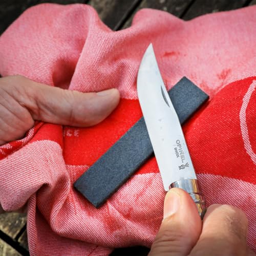 opinel-natural-sharpening-whetstone-800-1000-grit-knife-sharpener-10-cm-from-lom image 7
