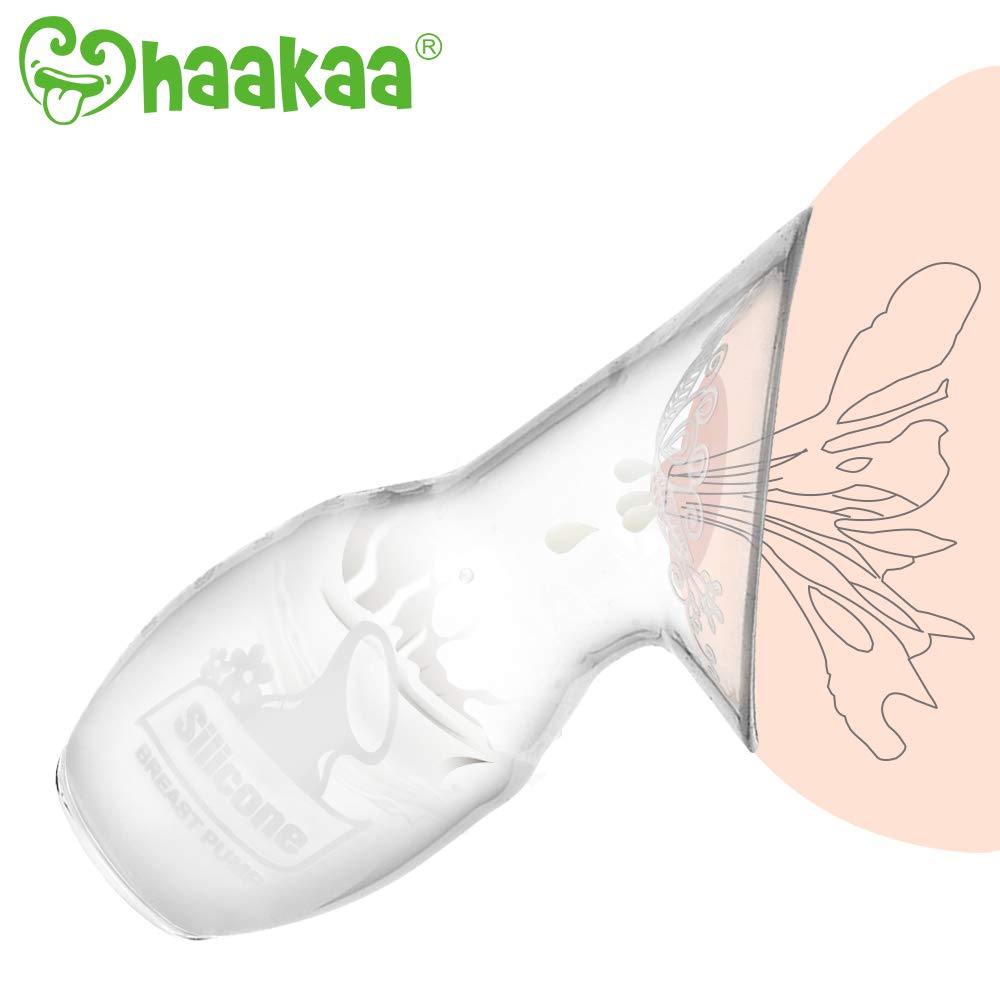 haakaa-manual-breast-pump-with-breast-shell-milk-collector-100-food-grade-silico image 2