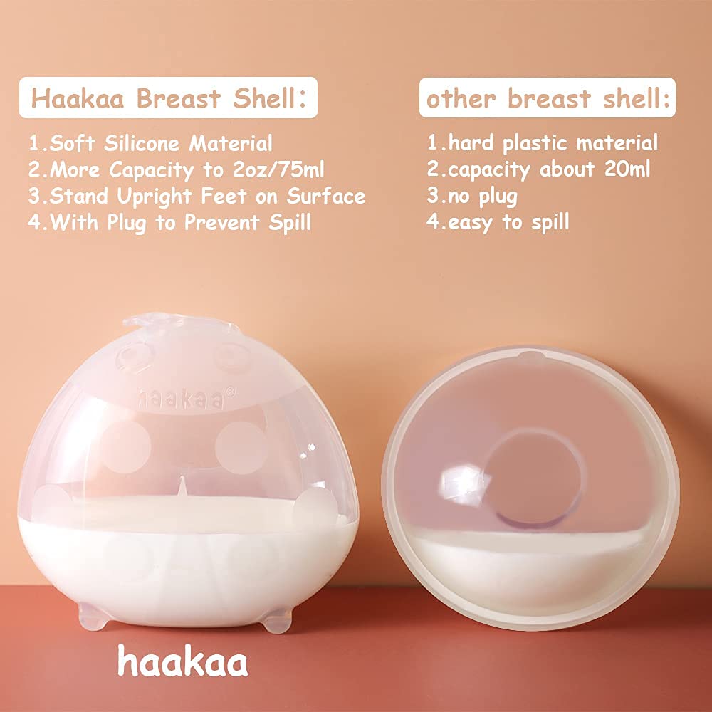 haakaa-150ml-manual-breast-pump-with-flower-stopper-75ml-ladybug-milk-collector- image 7