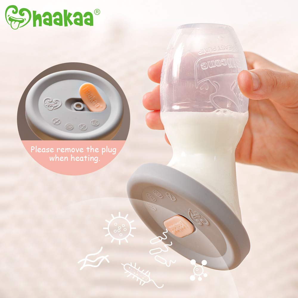 haakaa-manual-breast-pump-4oz-with-leakproof-lid-ladybug-breast-milk-collectors- image 4
