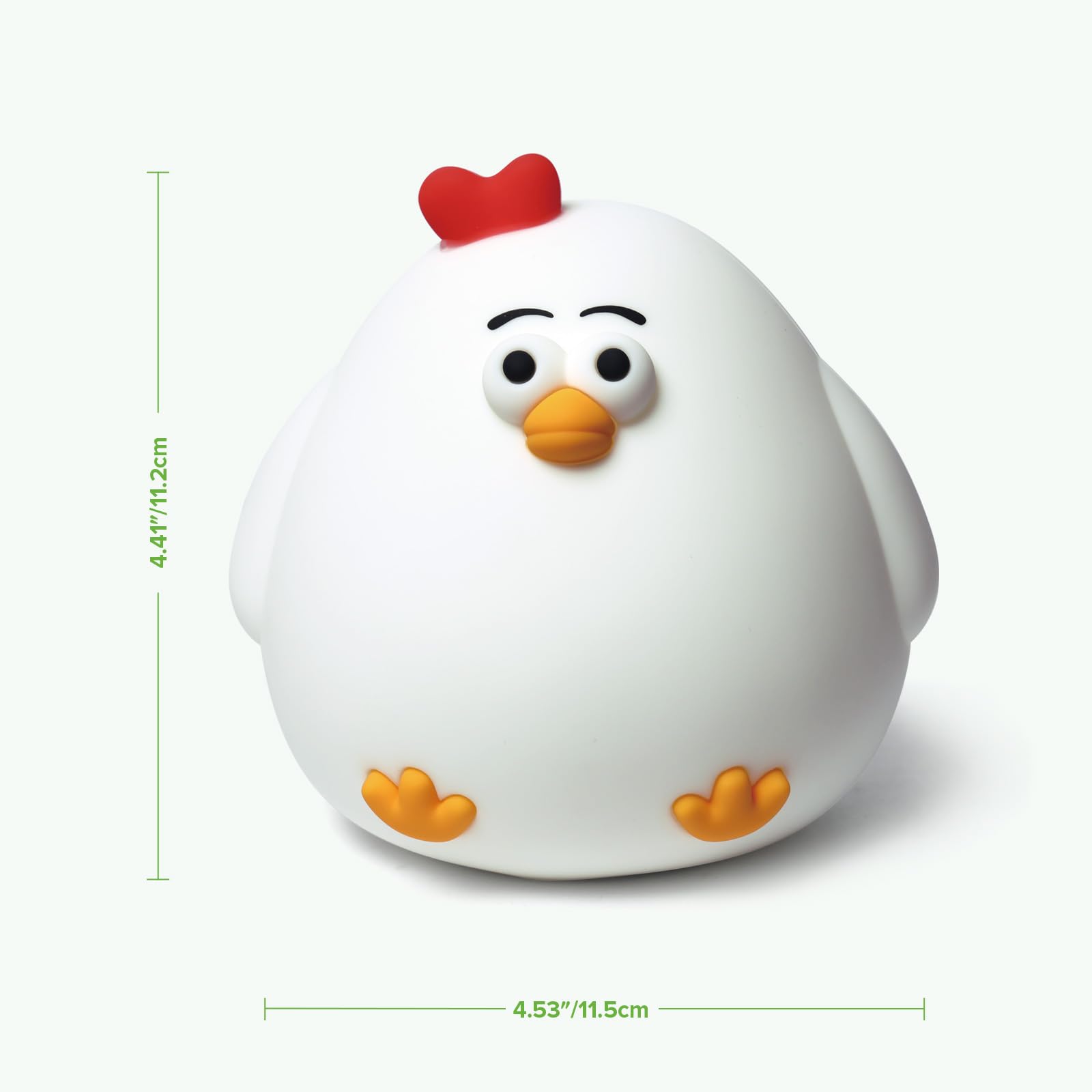 haakaa-baby-night-light-usb-rechargeable-squishy-chicken-silicone-lamp-with-time image 8
